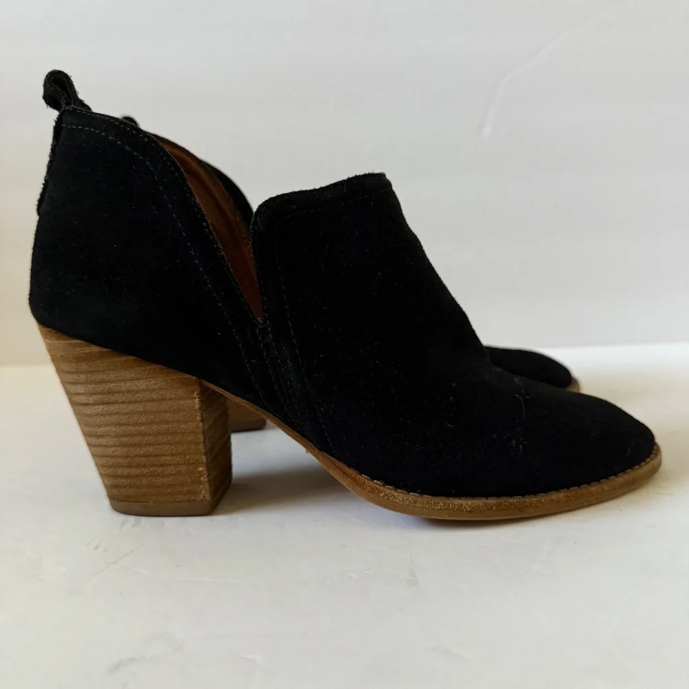 Jeffrey Campbell Rosalee Black Suede Ankle‎ Boots Size 9.5